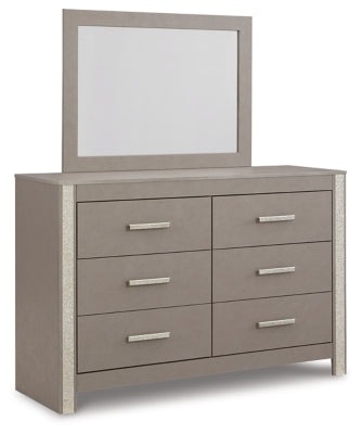 Surancha Queen Panel Bed, Dresser, Mirror, Chest and 2 Nightstands