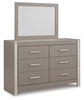 Surancha Queen Panel Bed, Dresser, Mirror, Chest and 2 Nightstands
