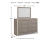 Surancha Dresser and Mirror