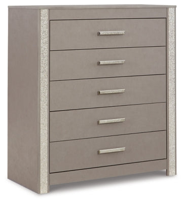 Surancha Queen Panel Bed, Dresser, Mirror, Chest and 2 Nightstands