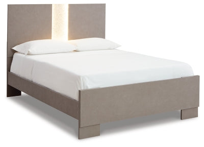 Surancha Queen Panel Bed, Dresser, Mirror, Chest and 2 Nightstands