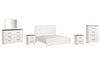 Paquete de dormitorio de 8 piezas