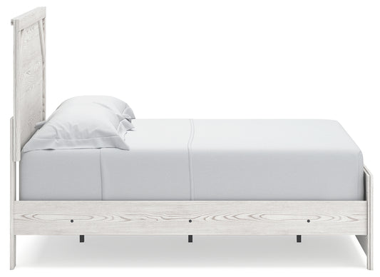 Cama Gerridan con paneles completos, tocador, espejo y mesita de noche
