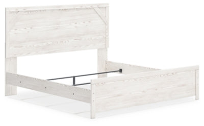 Cama Gerridan King con paneles, cómoda y dos mesitas de noche