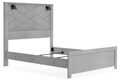 Cama Queen con paneles Cottonburg
