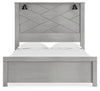 Cama Queen con paneles Cottonburg