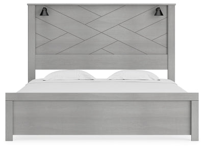 Cama King con paneles Cottonburg