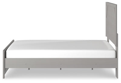 Cama Queen con paneles y cómoda Cottonburg