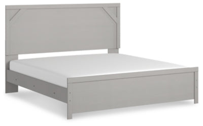 Cama King con paneles Cottonburg