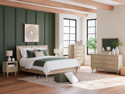 Cama King con paneles Cielden