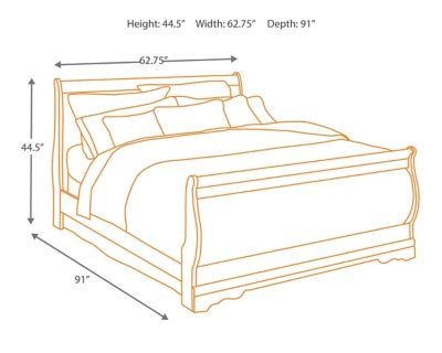 Huey Vineyard Queen Sleigh Headboard