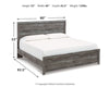 Cama con paneles Bronyan King