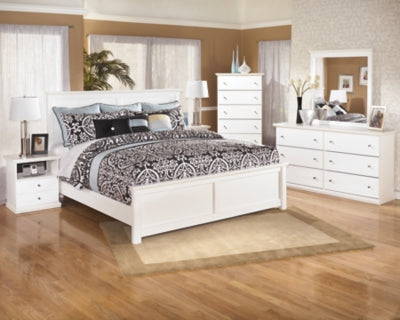 Cama King con paneles Bostwick Shoals