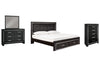 Paquete de dormitorio de 6 piezas