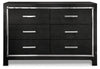 Cama King con almacenaje, cómoda y mesita de noche Kaydell