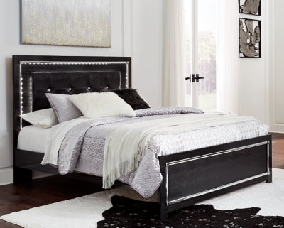 Kaydell Queen Upholstered Panel Bed and Chest