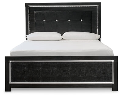 Kaydell Queen Upholstered Panel Bed and Chest