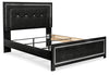Cama tapizada Kaydell Queen con paneles