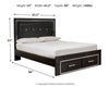 Kaydell Queen Panel Bed with Storage