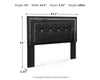 Kaydell Queen Upholstered Panel Headboard