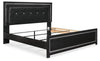 Cama tapizada Kaydell King con paneles