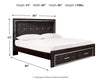 Kaydell King Panel Bed with Storage