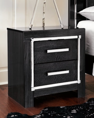 Cama King con almacenaje, cómoda y mesita de noche Kaydell