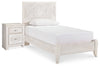Cama y mesita de noche Paxberry Twin Panel
