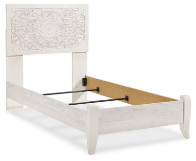 Cama y mesita de noche Paxberry Twin Panel