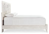 Cama Queen con paneles y dos mesitas de noche Paxberry