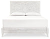 Cama Paxberry King con paneles, tocador, espejo y mesita de noche