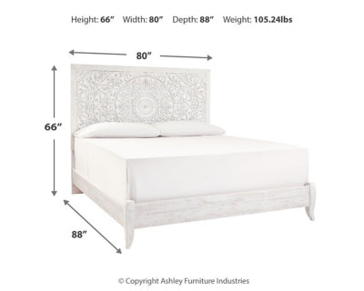 Cama Paxberry King con paneles