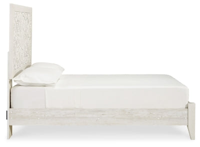 Cama, cómoda y mesita de noche Paxberry con paneles completos