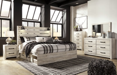 Cama King Cambeck con dos cajones de almacenamiento