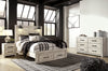 Cama Queen Cambeck con almacenamiento, cómoda y mesita de noche