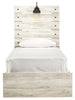 Cama doble con paneles, cómoda y mesita de noche Cambeck