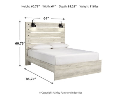 Cambeck Queen Panel Bed and 2 Nightstands