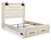 Cama Queen Cambeck con almacenamiento, cómoda y mesita de noche