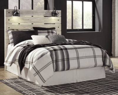 Cabecero Cambeck Queen con paneles, tocador, espejo, cómoda y dos mesitas de noche