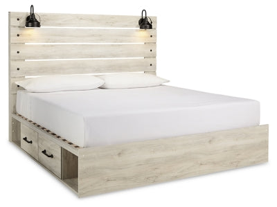 Cama King Cambeck con dos cajones de almacenamiento