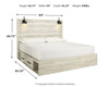 Cambeck King Panel Bed with 4 Storage Drawers