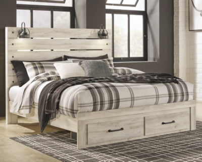 Cambeck King Storage Bed, 2 Dressers, Mirror, and 2 Nightstands