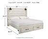 Cambeck King Panel Bed with 2 Storage Drawers