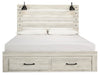Cambeck King Panel Bed with 2 Storage Drawers