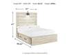 Cambeck Full Panel Bed with 2 Storage Drawers