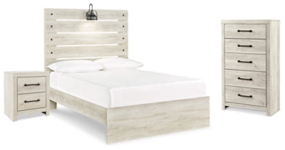 Cama completa, cómoda y mesita de noche Cambeck