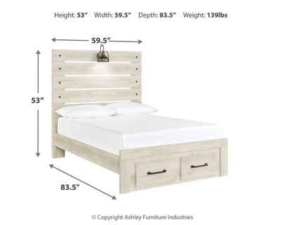 Cama completa Cambeck con tocador, espejo y mesita de noche