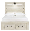 Cambeck Full Panel Bed with 2 Storage Drawers