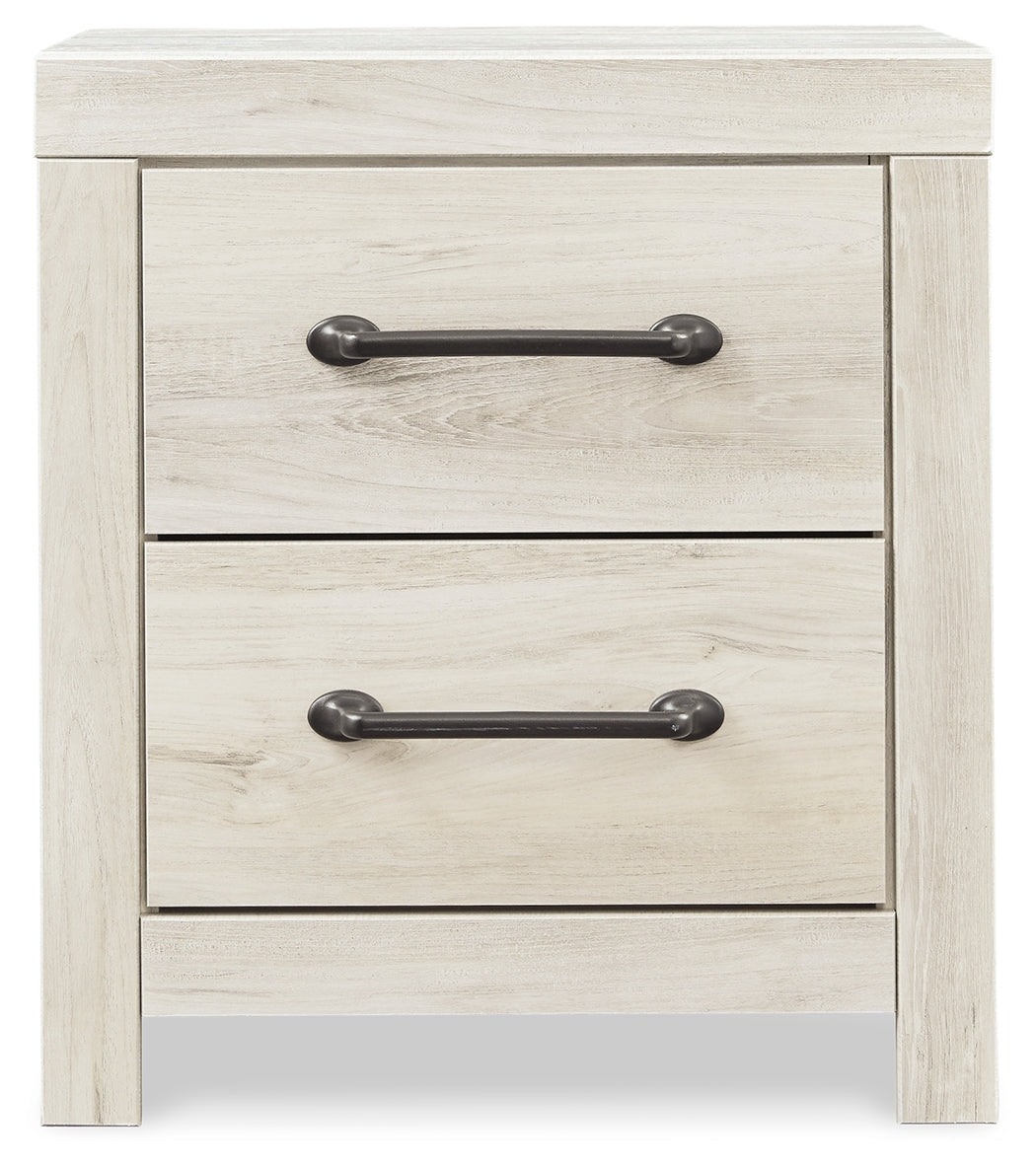 Cama Queen Cambeck con almacenamiento, tocador, espejo y mesita de noche