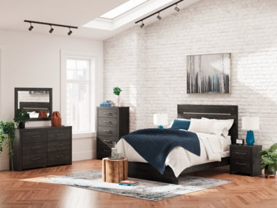 Cama Queen Hollivern con paneles